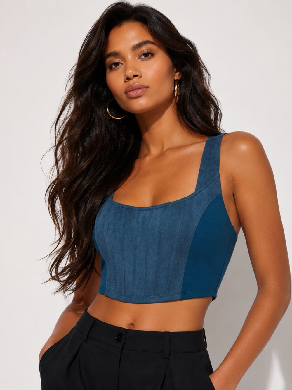 NWT STEELE Suede Corset